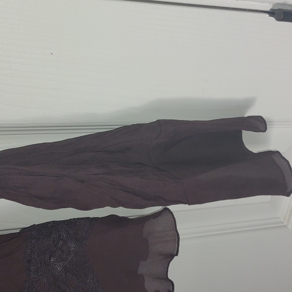 Pristine Allison Taylor brown crinkle blouse size small! - Picture 4 of 6